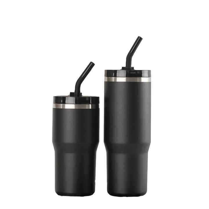 20 oz Skinny Double Wall Vacuum Insulated Custom Logo Stainless Steel Travel Tumbler With Lid and Straw