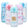 Wholesale 500Ml Cartoon Transparent Kids Water Bottle Direct Drinking Bpa Free Bottes With Lid Infuser