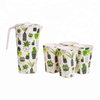 Kitchenwares Biodegradable Bamboo Fibre Large Water Jug Cup Set