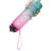 1000ml Water Bottles Customization Plastic Big Capacity Bottles with Time Marker Wide Mouth Leakproof Durable