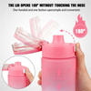 Botellas De Agua 1L 32Oz 32 Oz Portable Plastic Sports Water Bottles With Time Markings