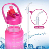 Garrafa Agua 2.2L Botella De Agua 2.2Lt Half Gallon Soft Touch Water Bottle for Girls Stylish With Straw Bottles