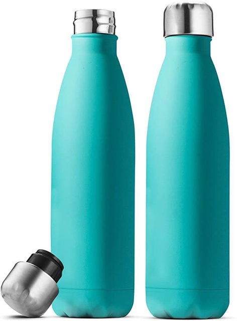 17oz Stainless Steel Water Bottles Double Wall Vacuum Reusable Water Bottles Leak Proof BPA-FREE Insulated Water Bottle