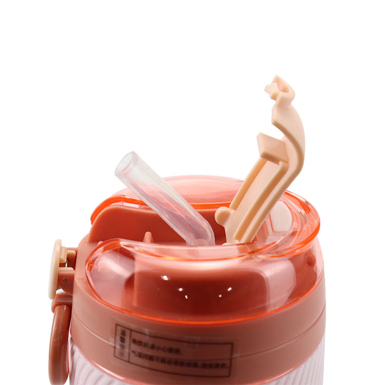 Environmentally Friendly Plastic Water Bottle Fresh Juice Beverage Bottle Milk Coffee Tea Double Drinking Bottle