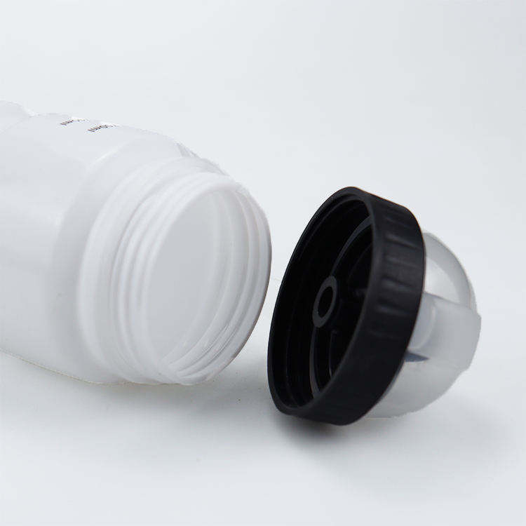 800 Ml 800Ml White Plastic Gym Fitness Reusable Squeeze Sport Bottle Drinking Bottle