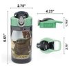 2024 Plastic Kids Water Bottle with Straw Cute Printing Child Drink Water Bottle