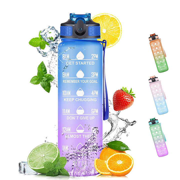 Garrafa De Agua De Plastico Botellas De Agua Gym Tritan New Water Bottle 2023 1000Ml Water Bottles for School