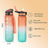 Garrafinha De Agua Garrafa De Agua De 1 L Botella Plastico Wholesale Sports Motivational Water Bottle With Time 1 Liter