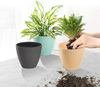 Eco-friendly Unbreakable Design Flower Pot Cheap Plant Biodegradable Custom Printing Bamboo Fiber Flower Pot Garden