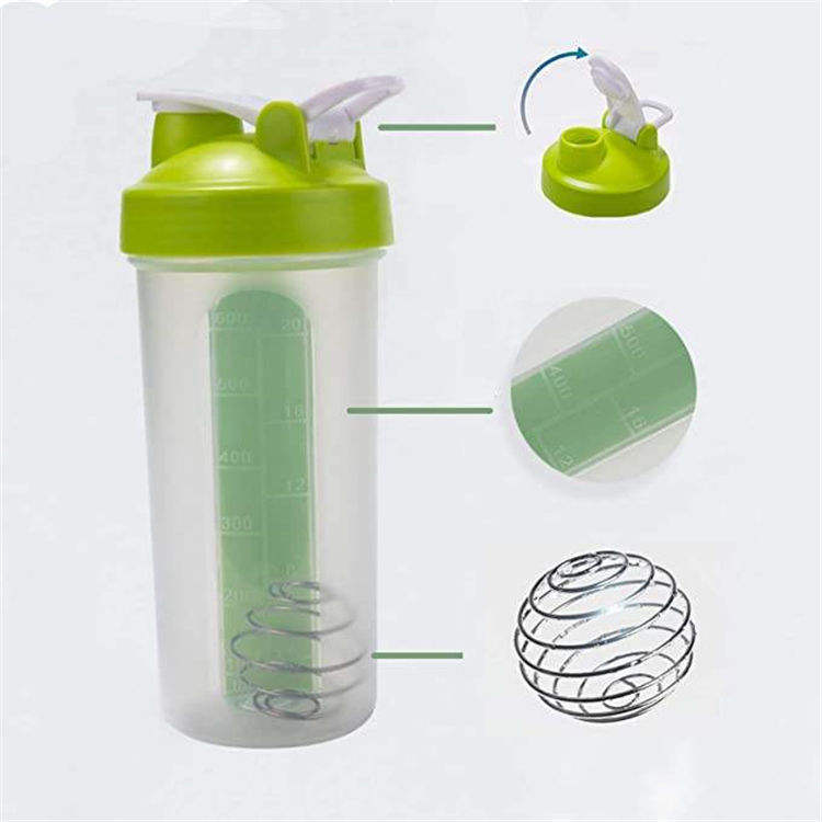 600Ml Leak-Proof Portable Bpa Free Fitness Water Bottles Plastic Protein Gym Sports Shaker Bottle With Pill Box