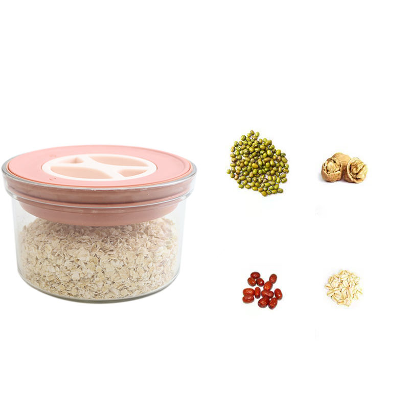 Stackable Round Transparent Kitchen Refrigerator Plastic Food Container With Pp Lids