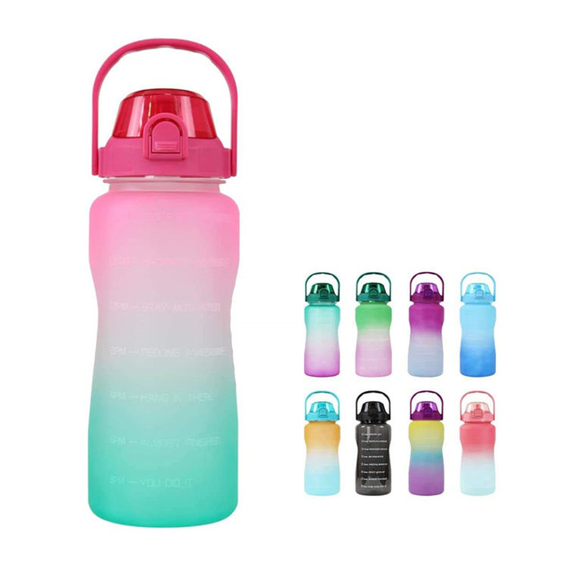 2023 New Design Bottiglia Motivazionale 64Oz 64 Oz Custom Personalised Motivational Sport Water Bottle With Time Marker
