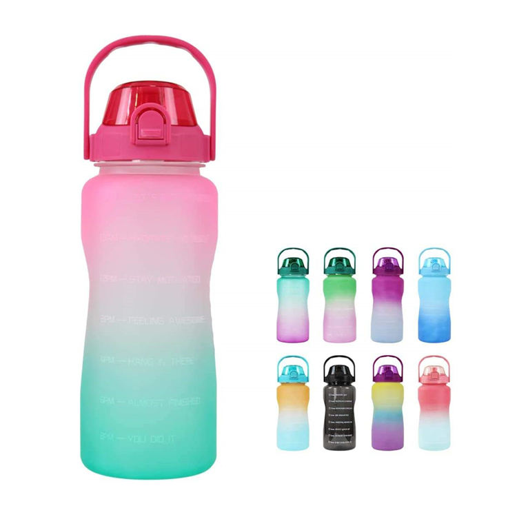 2023 New Design Bottiglia Motivazionale 64Oz 64 Oz Custom Personalised Motivational Sport Water Bottle With Time Marker