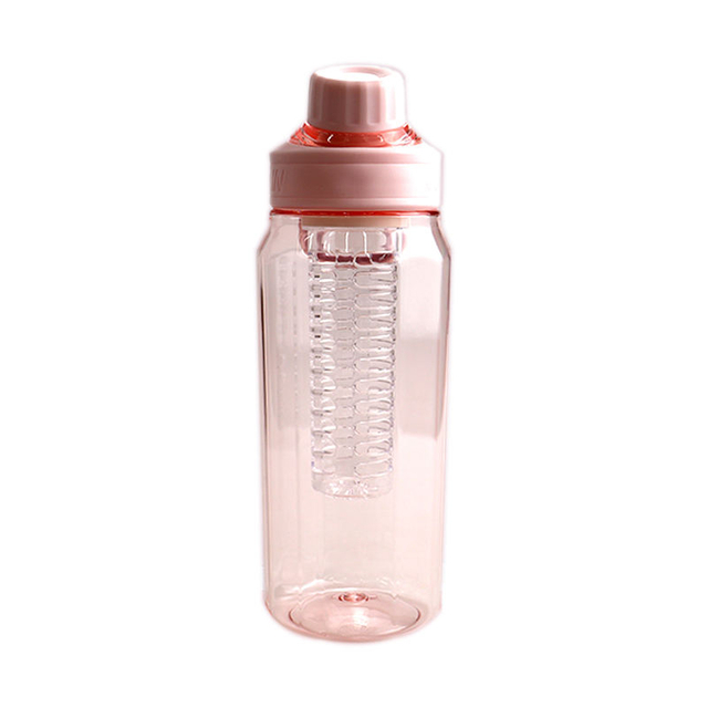 High Quality 750Ml Healthy Clear New Design Transparent Fruit Infuser Plastic Cute Water Drink Bottle