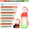 Sipper Plastic Drink Bottle Fancy Sports Water Bottles for School Children Kids