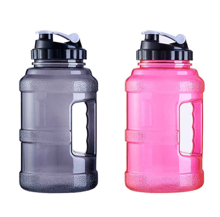 Custom Logo 64Oz Botella De Agua De 2 Litros Bpa Free Half Gallon Blue Plastic Sports Gym Water Bottle