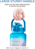 Custom Logo Bpa Free Customized Wholesale 2.2L Large Half Gallon 64Oz Gym Motivationa Water Bottle