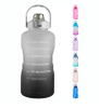 Custom Logo Bpa Free Customized Wholesale 2.2L Large Half Gallon 64Oz Gym Motivationa Water Bottle