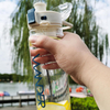 Wholesale Sports Water Cup Female Large Capacity Bucket 900ml Straw Cup, Plastic Boy Space Cup