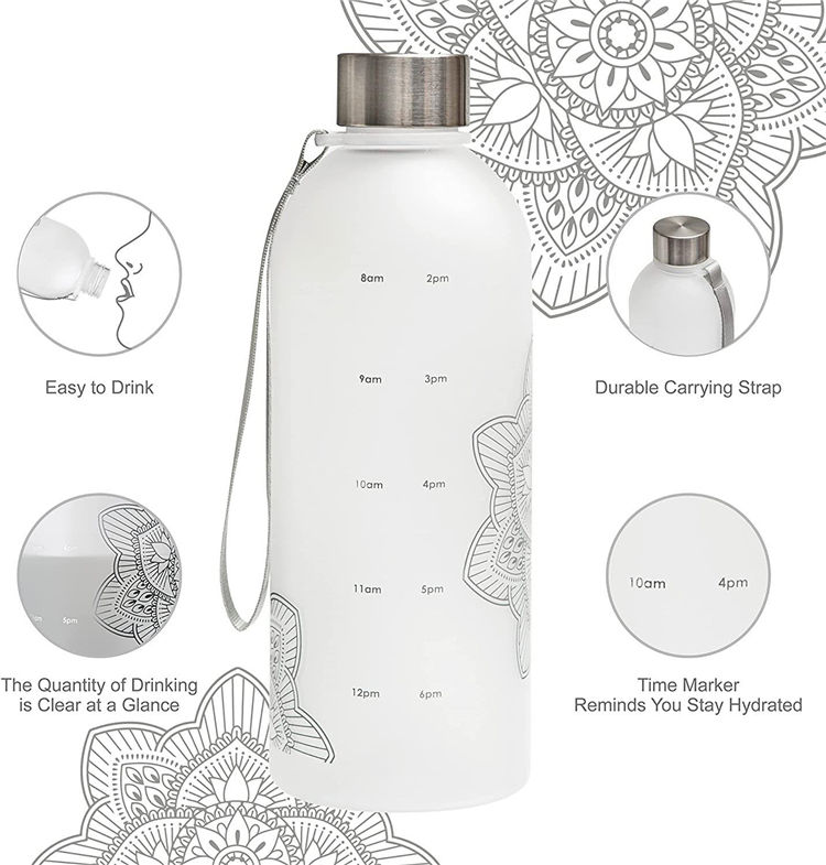 Bpa Free Botellas De Agua Personalizadas De Plastico 600 Ml 600Ml Tritan Frosted Drinking Bottle Plastic Water Bottle for Girls
