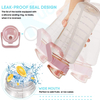 Water Bottle 1/2 Gallon Motivational Large Water Bottle with Time Marker & Straw