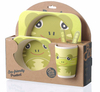 2020 Hot Sale Printing Cartoon Decal Printing Accept Customized Bamboo Fiber Dinnerware Set