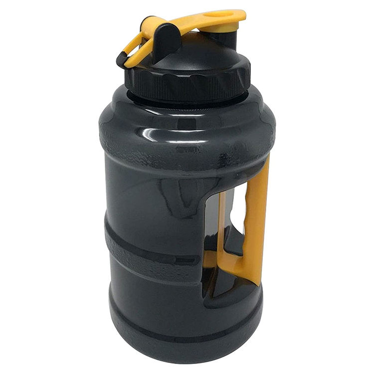 2.2L Large Capacity Gym Big Mouth Handle Portable Jug BPA Free PP Fitness Cold Water Bottle Outdoor Protein Shaker