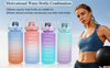 64Oz Gym Water Bottle With Cellphone Phone Holder Lid