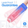 1000ml BPA FREE Plastic Water Bottle With Motivational Words and Rope Gradient Paint Sport Water Bottle