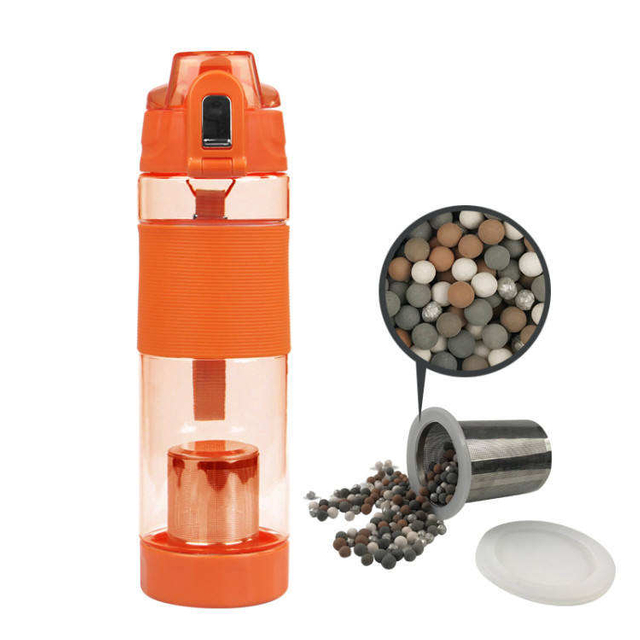Wholesale 650Ml Outdoor Alkaline Portable Clear Tritan Plastic Sports Water Bottle With Strap