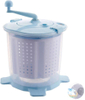 Manual Washing Machine Portable Hand Cranked Manual Clothes Non-Electric Washing Machine and Spin Dryer, Counter Top Washer/Dry