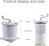Manual Washing Machine Portable Hand Cranked Manual Clothes Non-Electric Washing Machine and Spin Dryer, Counter Top Washer/Dry