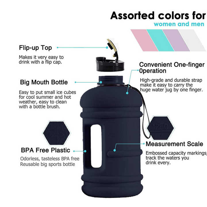 Bottiglia Da Palestra Botella Agua Gimnasio Cheap Whole Sales Oem Half Gallon Water Bottle With Handle Bottles