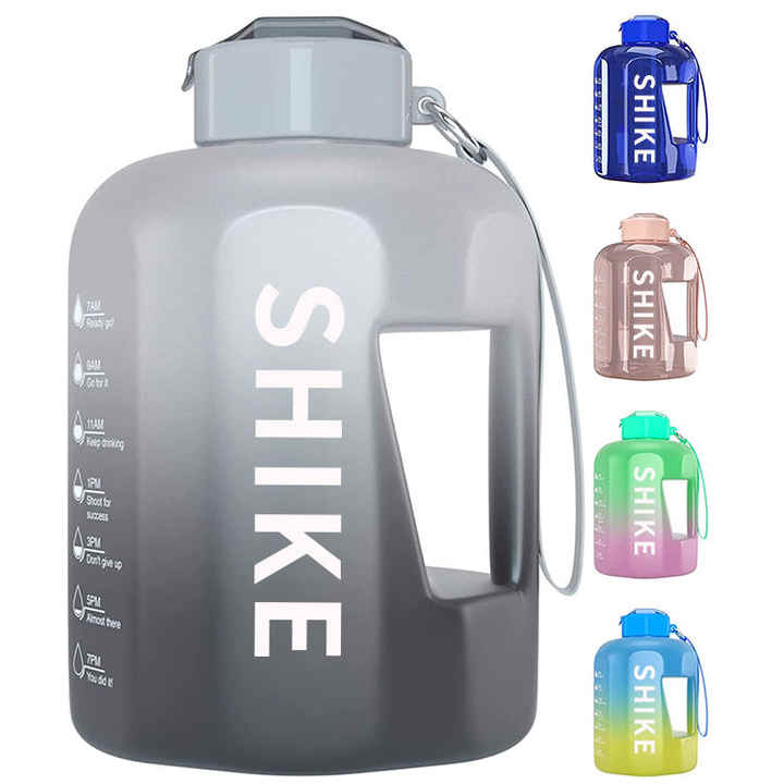 Leakproof Sports Plastic Gallon Water Bottle with Straw 2024 Best Selling 1 Gallon GYM Water Jug Custom Packing Acceptable