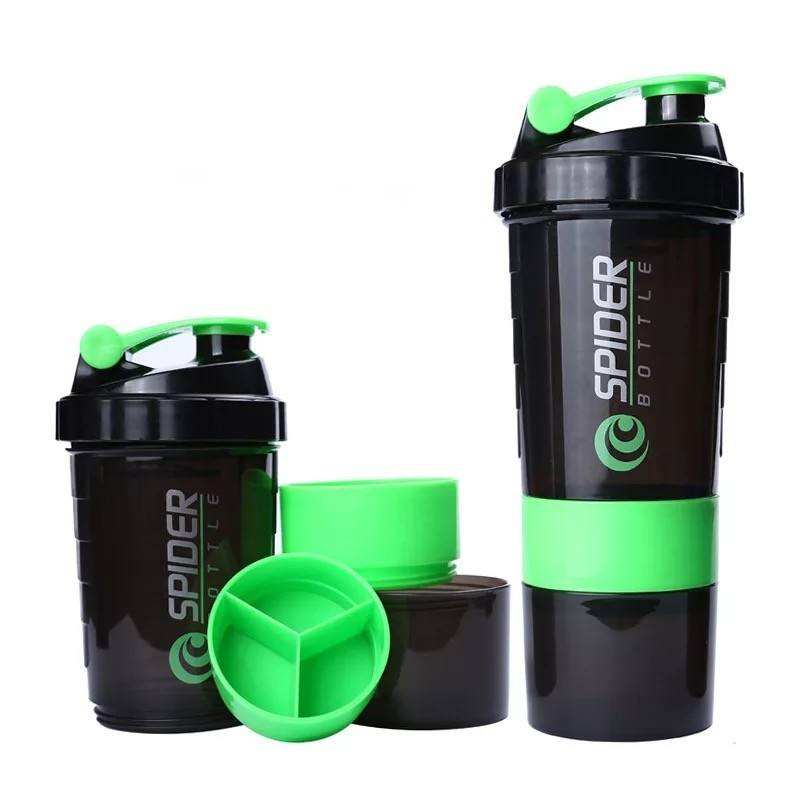 Skaka Flaska Custom Color 600Ml Water Bottles Plastic Protein Shaker Bottle With Powder Holder