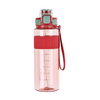 Custom Color 1Liter 1000Mls 1L Wide Mouth Clear Motivational Plastic Sports Drinking Water Bottle