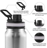 32oz Steel Bouteille Sublimation Insulated Thermal Double Walled Travel Bottle Stainless Steel Sport Sports Water Bottle