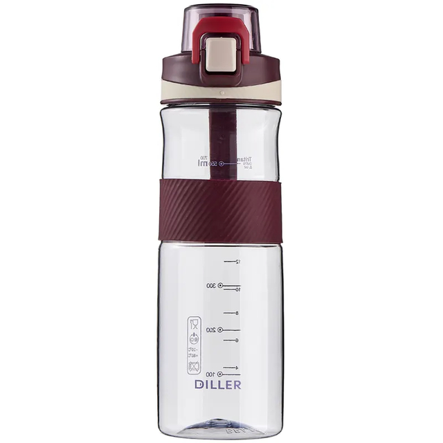 700ml 2023 New Product Water Bottle with Rope One Click Spring Cover Small Capacity for Staff and Boys and Girls