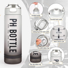 1L 32 oz Straw Strainer Filter Gym Fitness Sports BPA Free Tritan Motivational Water Bottle With Time Marker