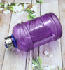 Half Gallon Big Water Bottle, 3.7 L Large Leak Proof Sports Jug with Handle,Huge BPA Free PETG Plastic Wide Mouth