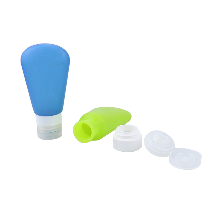 Leak Proof Squeezable Refillable Travel Accessories Toiletries Containers Travel Size Cosmetic Tube Silicone Travel Bottles