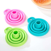 Mini Foldable Kitchen Gadgets Silicone Retractable Mouth Funnels Liquid Oil Water Wine Funnel Filling Tool