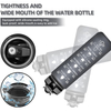 1L Tritan BPA Free Time Marker Frosted Plastic Motivational Sports Water Bottle