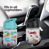 400Ml Custom Printed Cartoon Drink Bottles Bpa Free Kids Children Plastic Water Bottle With Straw Handle