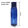 Wholesale Custom Graduated Tea Infuser Big Capacity Transparent Plastic Water Drink Bottle 1000Ml With Rope