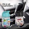 12Oz Cartoon Wide Mouth Transparent Eco Friendly Tritan Kid Plastic Water Bottle With Straw Handle