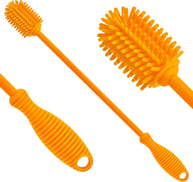 Food Grade Silicone Baby Feeding Milk Water Kitchen Set Drink Wineglass Bottle Glass Cup Washing Cleaning Brushes