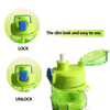 26oz Customize the Color and logo 800ml Plastic Water Cup with Straw and Cartoon Style Silicone Anti-scalding Ring