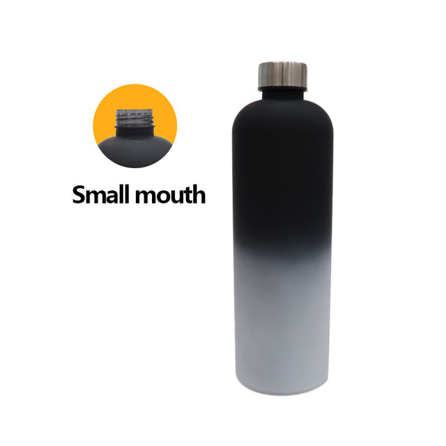 1.5L Large Capacity Plastic Sports Water Cup with a Frosted Texture Gradient Color and a Simple Style