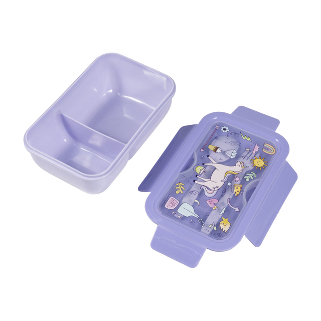 32oz Camp Kids BPA Free Bento Box Leak Proof PP Material Custom Cartoon Pattern Back to School Lunch Box